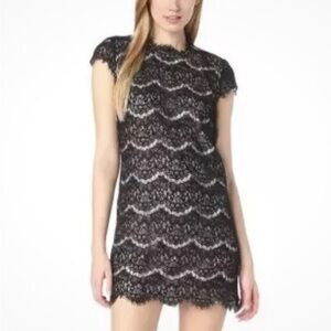 DV by Dolce Vita Women’s size SMALL Black Lace Mini Cocktail Dress